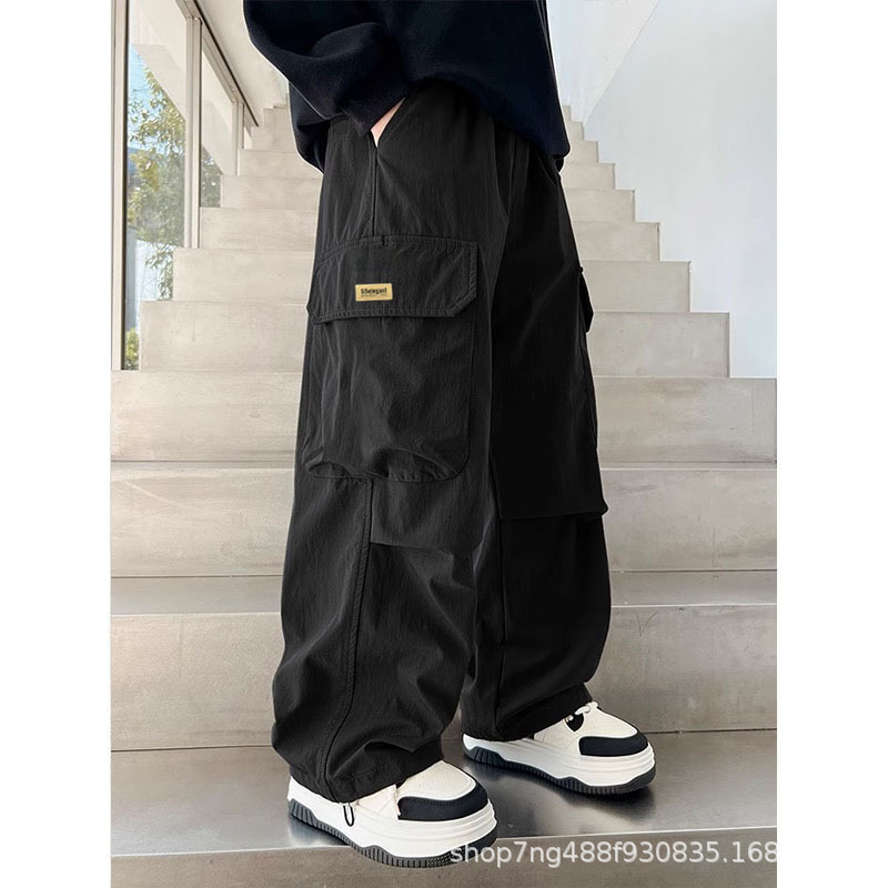 Cotton Spring and Autumn Children's Cargo Pants, Straight Casual Long Pants for Boys and Girls, Versatile Loose Trendy Cargo Pants Cotton Spring and Autumn Children's Cargo Pants, Straight Casual Long Pants for Boys and Girls, Versatile Loose Trendy Cargo Pants