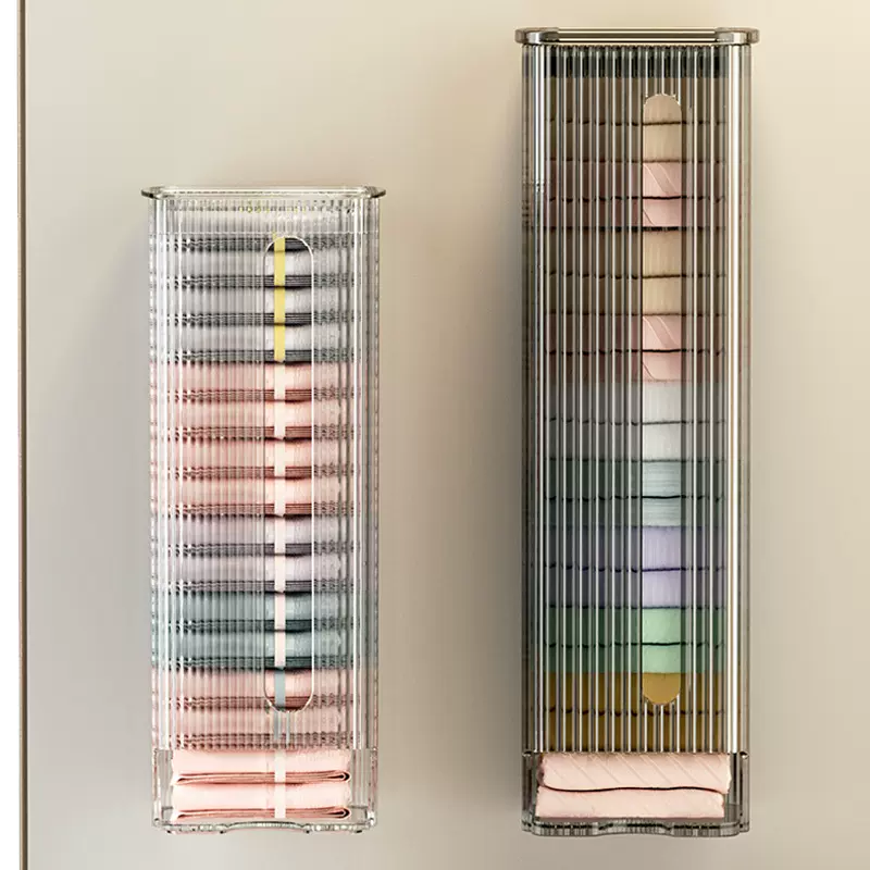 懒人内裤收纳垃圾袋收纳神器带盖免打孔厨房抽取式塑料袋收集器