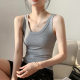 Fuhina Solid Color Sports Vest Summer Slim-fit Slimming Inner Base Sling Design Niche Top for Outer Wear