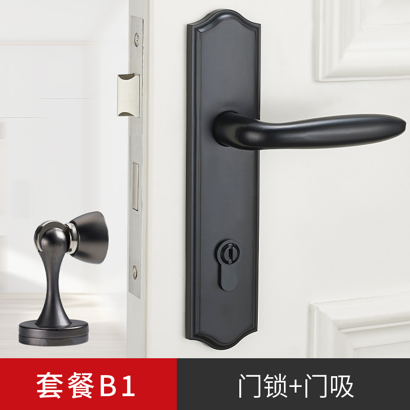 Biguiyuan dormitorio puerta cerradura mudo puerta de madera interior del hogar universal de la habitación manija de la puerta cerradura mecánica