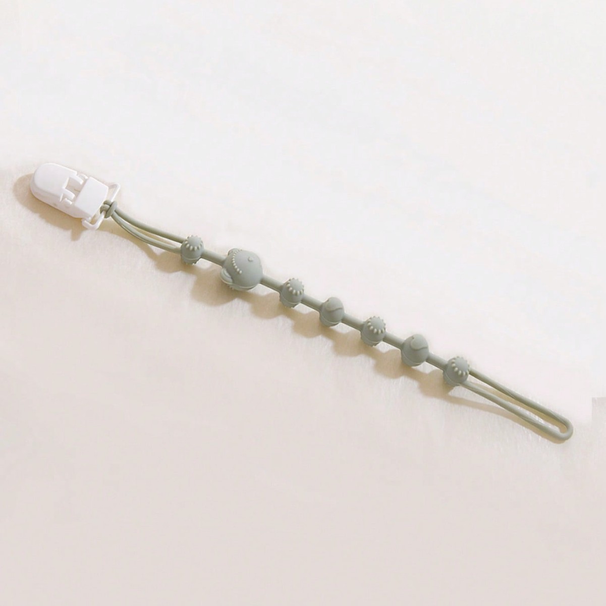 Chupa de goma de dente anti-caída cadena juguete de molar de silicona anti-caída cuerda para bebé pacificador chupa de cadena clips cadena de silicona