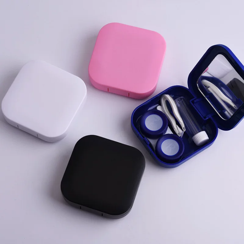 Square glossy invisible two-color glasses, double box, DIY