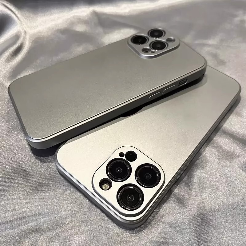 For Apple 16 Mobile Phone Case 15 Electroplated Silver 13 Silicone 12 Protective Soft Cover 11 Ultra-thin Pro Drop-resistant Max New