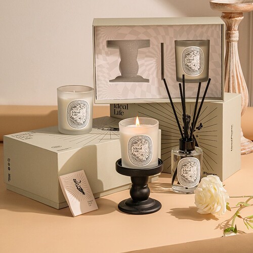 Ideal Life Candles Set for Birthday Gift, Housewarming, Wedding, Unisex Home & Bedroom