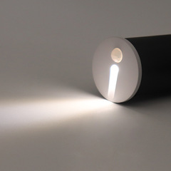 圓形紅外人體感應地腳燈直徑45mm55樓梯過道台階超小牆角踢腳夜燈