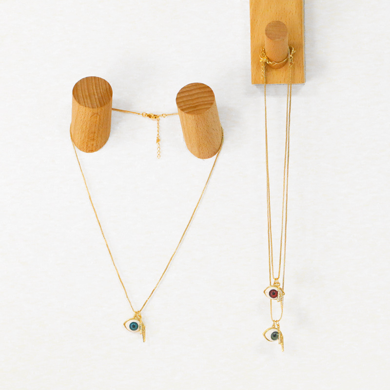 demon eye lightning pendant fashion necklace wholesale jewelry Nihaojewelry