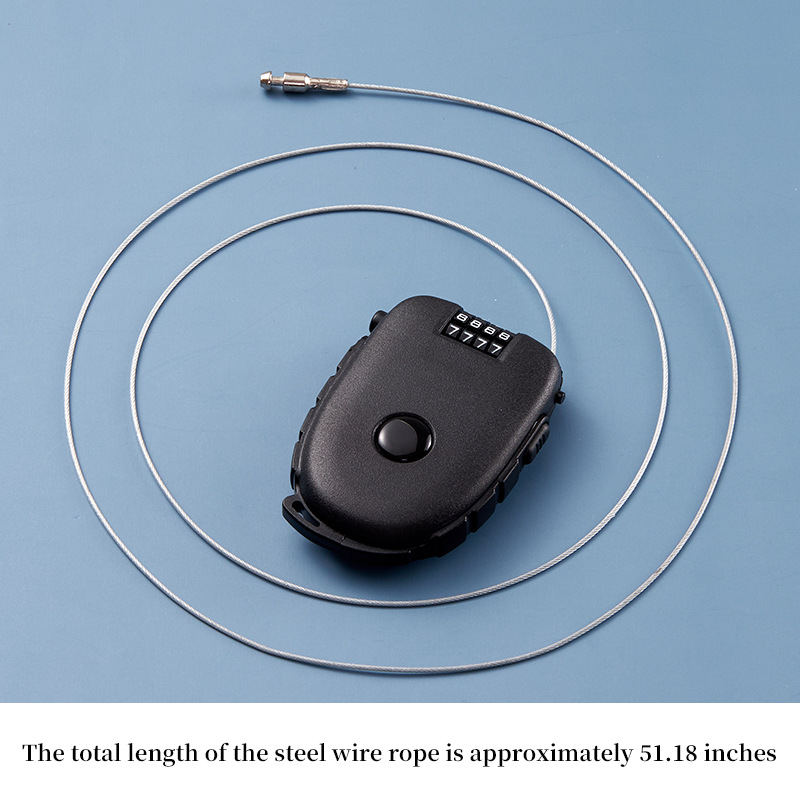 携帯ワイヤーロック通牛はワイヤーを引っ張ることができます。