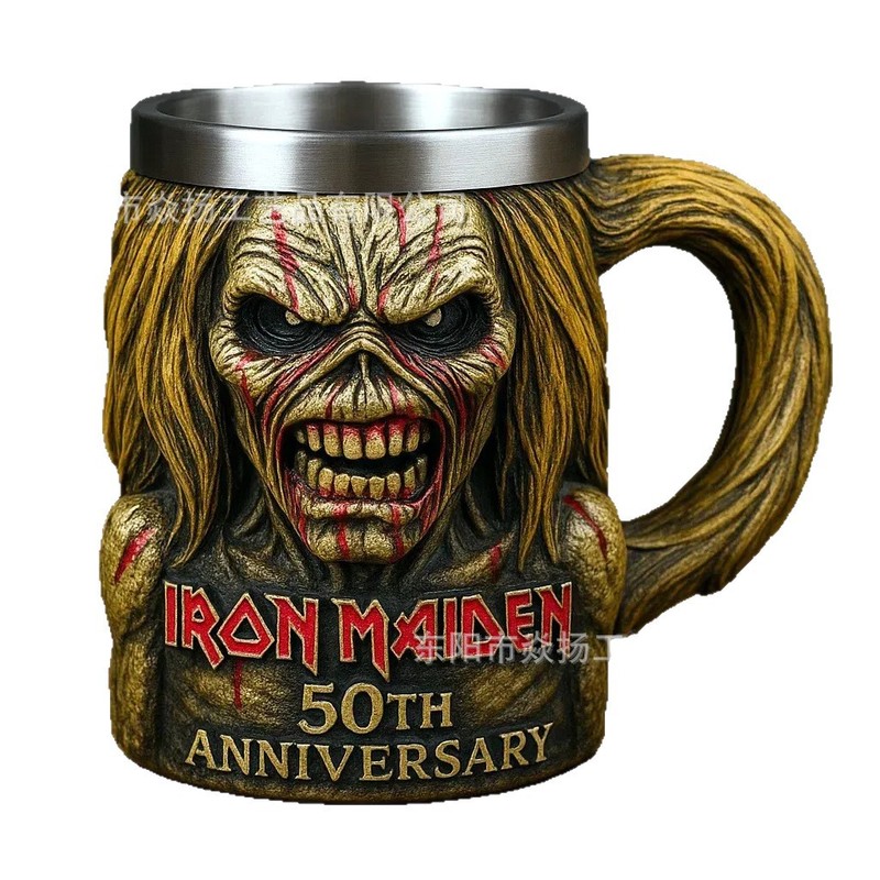 新品 アイアンメイデン 50周年記念 アイアンメイデン 50周年記念 3Dマグカップ|undefined