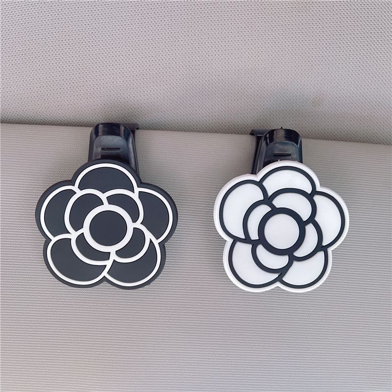 Car glasses holder, cute car sun visor storage box, car sunglasses clip, multifunctional card holder