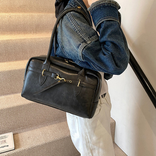 Retro Large Capacity Underarm Bag for Women, 2025 New Spring Single Shoulder Bag, Handbag for Commuting, Boston Pillow Bag