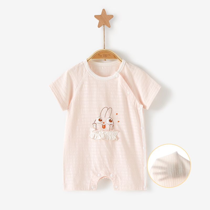 Mono para bebé, pelele fino de verano, pijama de manga corta para niños pequeños, ropa para recién nacidos, ropa para gatear, ropa de verano para niños y niñas.