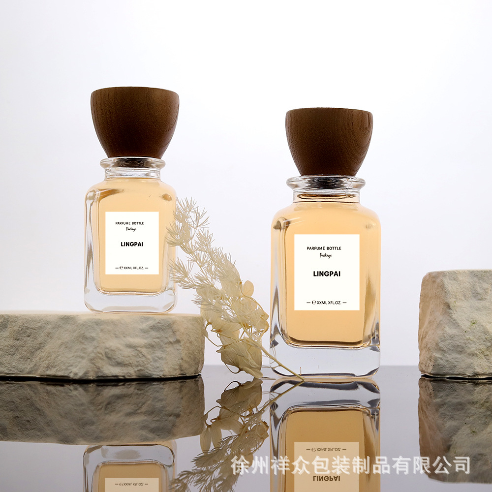 Los fabricantes venden botellas de perfume transparentes al por mayor con tapa de aspersor, botellas de vidrio vacías se pueden rociar en color como etiquetas logo image 3