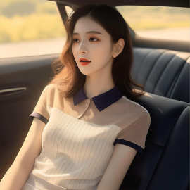 2025新款高端上衣奢华超好看洋气时髦小个子减龄别致独特条纹衬衫