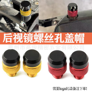 Suitable for Yamaha Xmax300 Nmax155 Aluminum Alloy Modified Rearview Mirror Screw Hole Cover Decorative Screws