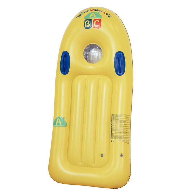 Tablero de surf de estilo nórdico para niños, juego de agua engrosado, fila flotante, baño con mango, tabla flotante, tabla de esquí acuático, equipo flotante