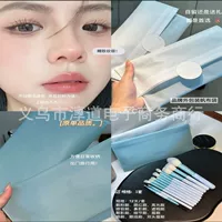 Tny&C Ti*Ni Ice Прозрачная кисть для макияжа Набор кистей для макияжа Clear Sky из 12 предметов Розовые тени для век с мягкой щетиной Кисть для рассыпчатой пудры