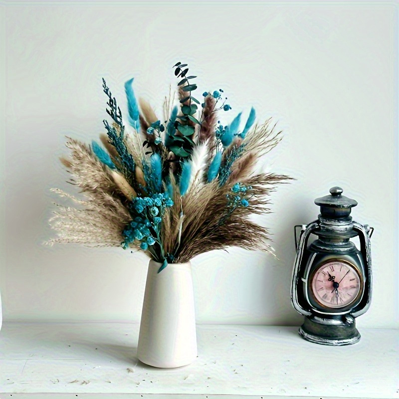 Amazon Temu's Best-Selling Dried Reed Flower Bouquet, Everlasting Real Flowers, Small Dried Reeds Mixed with Pampas Bouquet