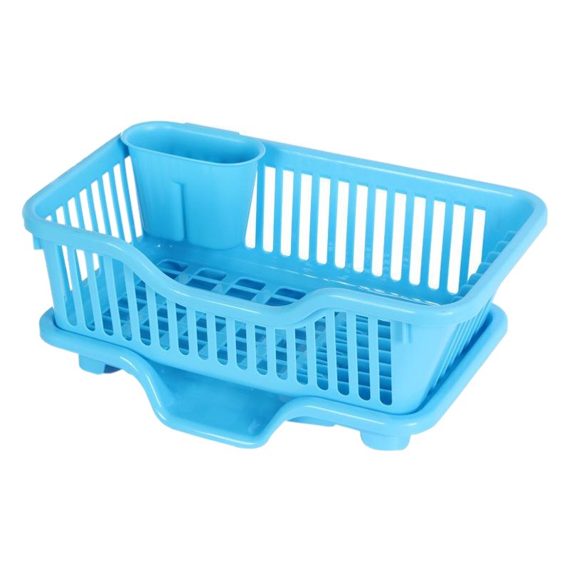 Cocina de plástico de almacenamiento por goteo multiusos cesta de drenaje estante de almacenamiento estante de plato vajilla de almacenamiento