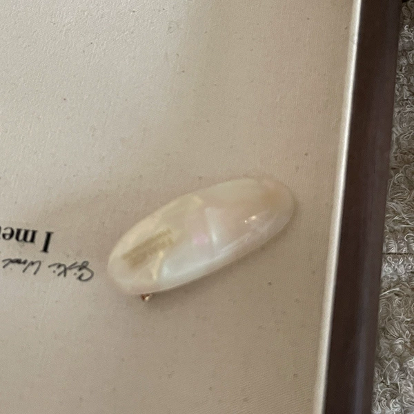 [6#银白椭圆发夹]