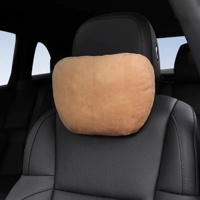 Headrest — Driving Pillow - brown-single-headrest