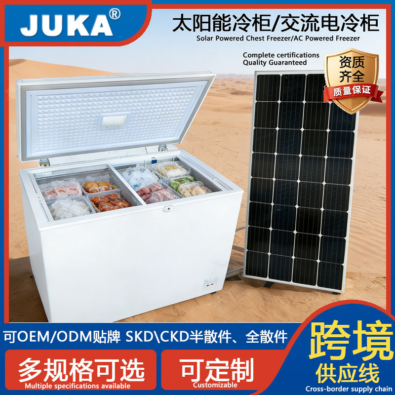 Dc/Ac Solar Freezer 10-50V/110V/220V Horizontal Refrigerator Large Capacity Export Dc/Ac Solar Freezer 10-50V/110V/220V Horizontal Refrigerator Large Capacity Export