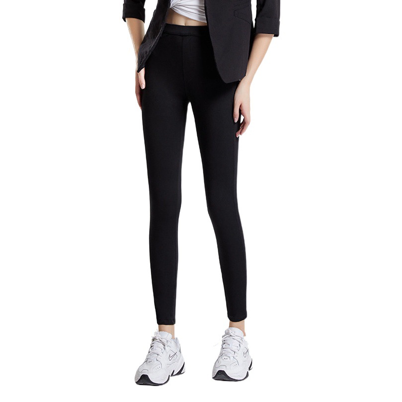 Primavera y verano nueva cintura alta cadera levantamiento yoga Denim pantalones ajustados de las mujeres estiramiento apretado adelgazamiento desgaste exterior fitness pantalones Casuales