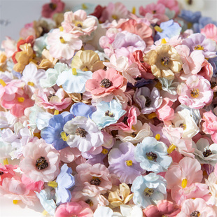 Simulation jumping orchid daisy flower head simulation cloth flower headdress hat DIY accessories wedding decoration