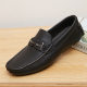 Light soft breathable 2024 new single-layer leather bean shoes comfortable feet flat anti-slip men's leather shoes manufacturers wholesale