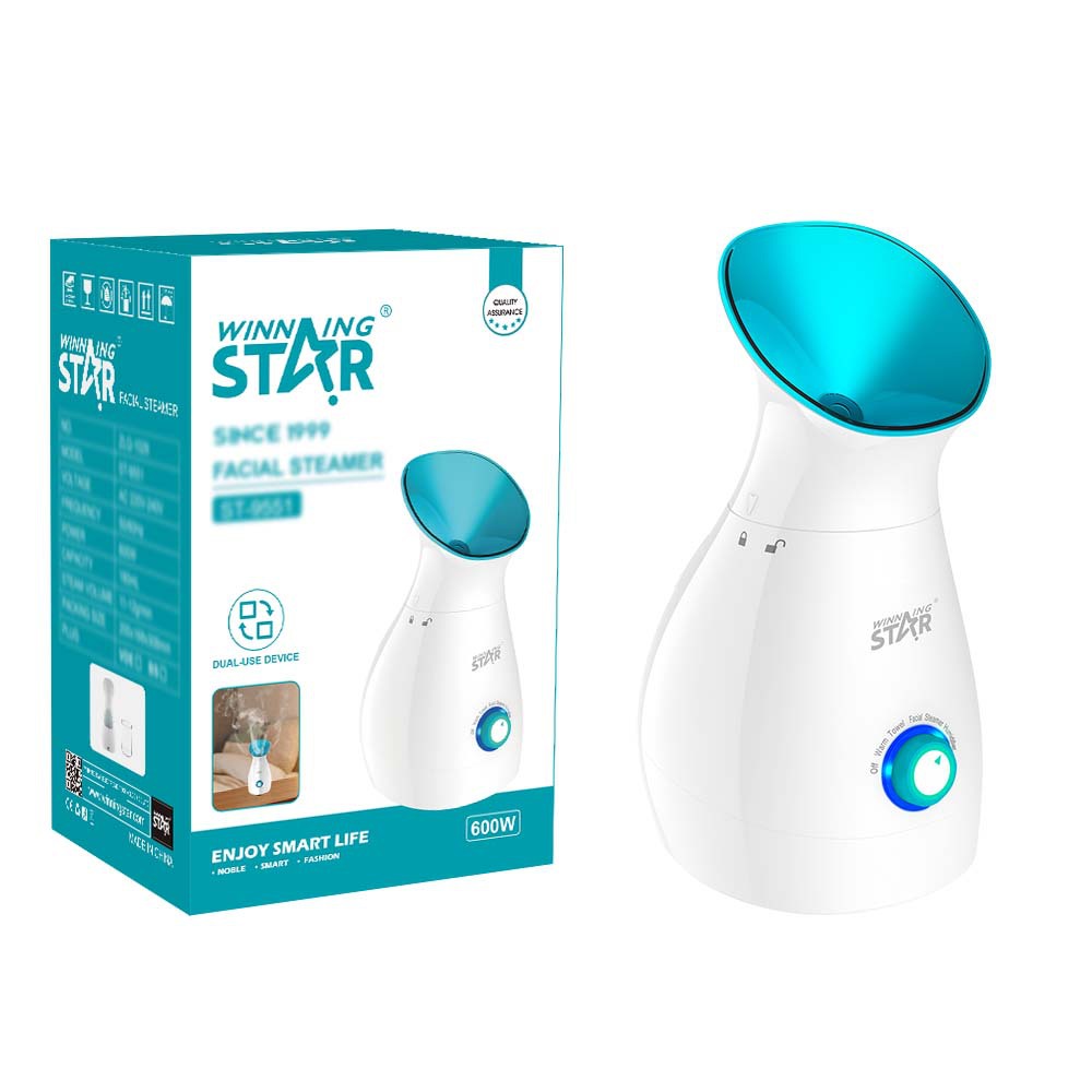 Winning Star Home Facial Beauty Caliente Vaporizador facial Instrumento de hidratación Nano Spray Humidificador Vaporizador facial