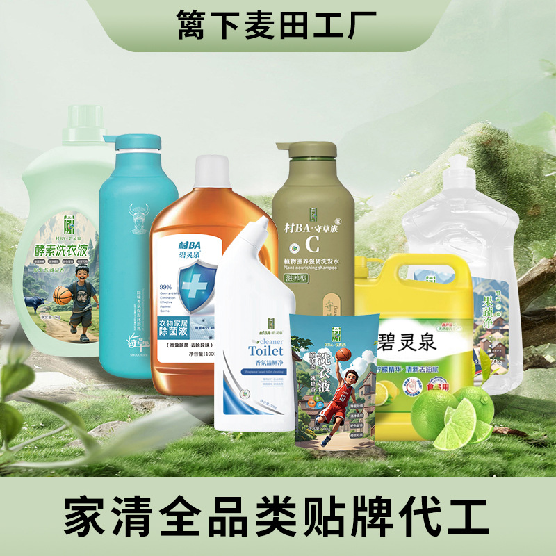 Laundry Detergent Customized Oemodm Source Factory Shampoo and Shower Gel Household Cleaning Full Category Oem Processing