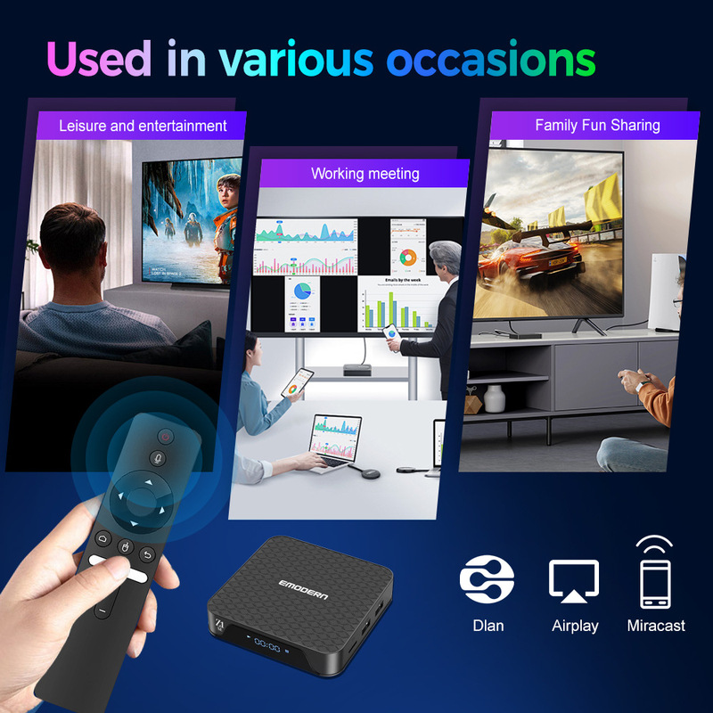 国境を越えた新しいネットワーク セットトップ ボックス ATV Bluetooth 音声リモコン デュアル周波数 4K 高解像度 Android 外国貿易 TVBOX|undefined