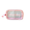 Purse PVC, cosmetic bag, capacious waterproof bag, handheld storage system for traveling, organizer bag