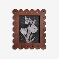 小眾復古法式黑白藝術民宿裝飾畫中式古風客廳臥室床頭鋼琴房掛畫