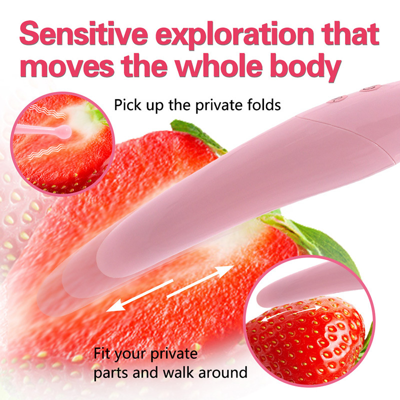 Double headed Multi frequency Strong Earthquake Scream Vibration Rod Stimulating Honey Bean G-spot Adult Sex Products_voghion.com