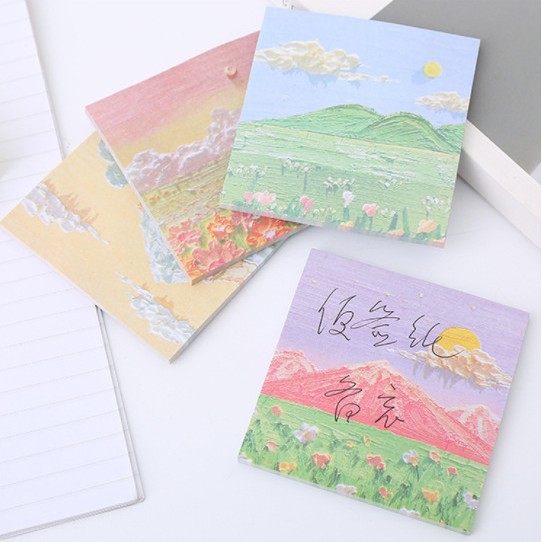 Brillante cielo estrellado nota adhesiva de aspecto alto estudiante limitado N-Time nota mensaje nota etiqueta