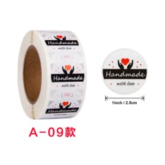 Manufacturer wholesale roll sealing stickers thank you bakery flower shop handmade wedding decoration stickers labels
