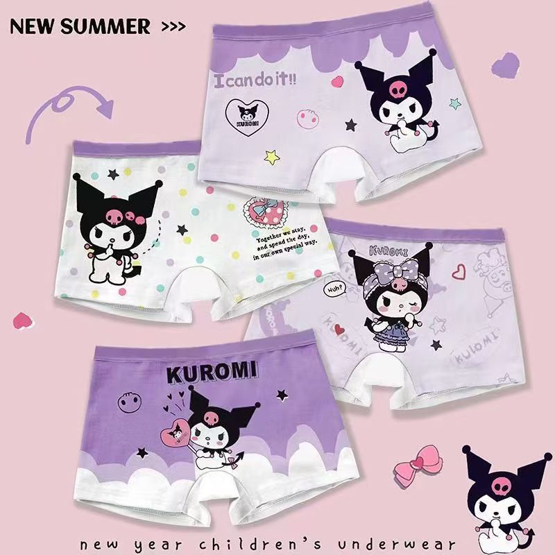 Cross-Border Girls' Underwear Milk Silk Southeast Asia Foreign Trade Middle-Aged and Older Children Primary School Students Baby Summer Cartoon Children's Underwear