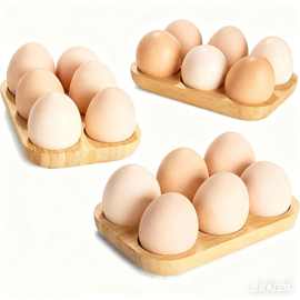 创意竹制鸡蛋存放托家用厨房餐桌冰箱收纳鸡蛋托鸡蛋防碎存储架子