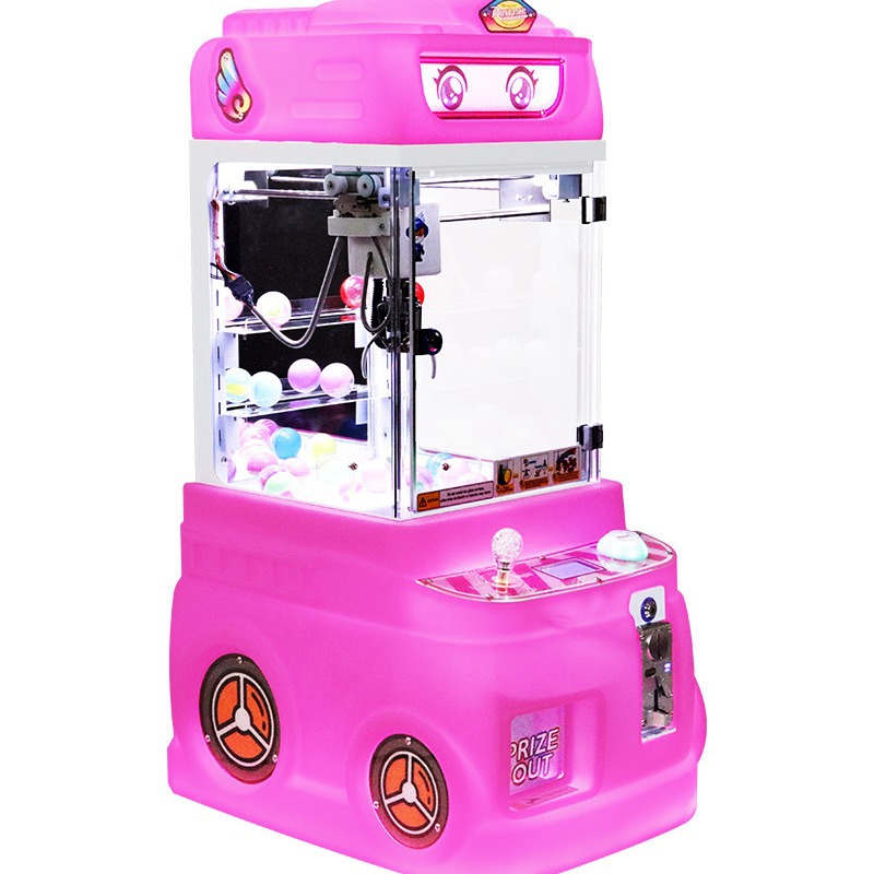 Máquina de garras para niños pequeños, clip de camión de bomberos, clip de muñeca, mini dispositivo de videojuego de monedas europeo y americano, máquina de juego