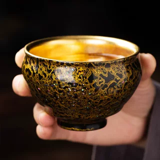 福州漆器高档犀皮漆主人杯非遗大漆茶盏品茗杯纯手工陶瓷茶杯姓氏