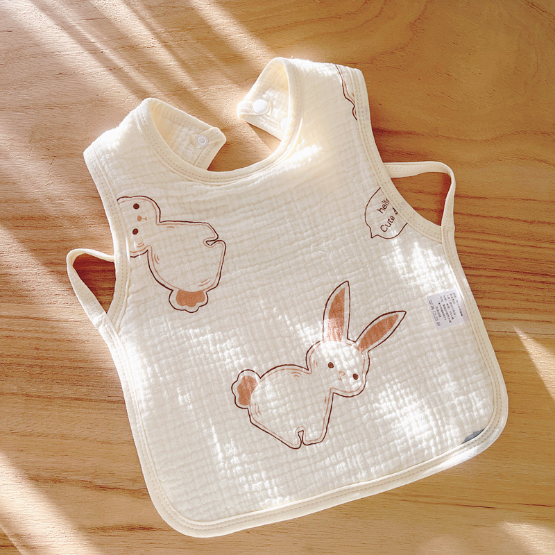 Babecera de algodón para bebés y bebés, toalla de saliva impermeable, toalla de almohadilla de leche anti-vomitación, bolsillo de comida, otoño y invierno