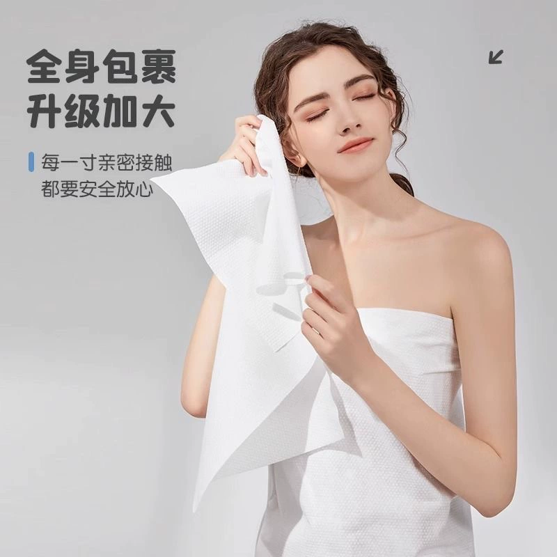 Disposable bath towel, big handheld pack for traveling, increased thickness