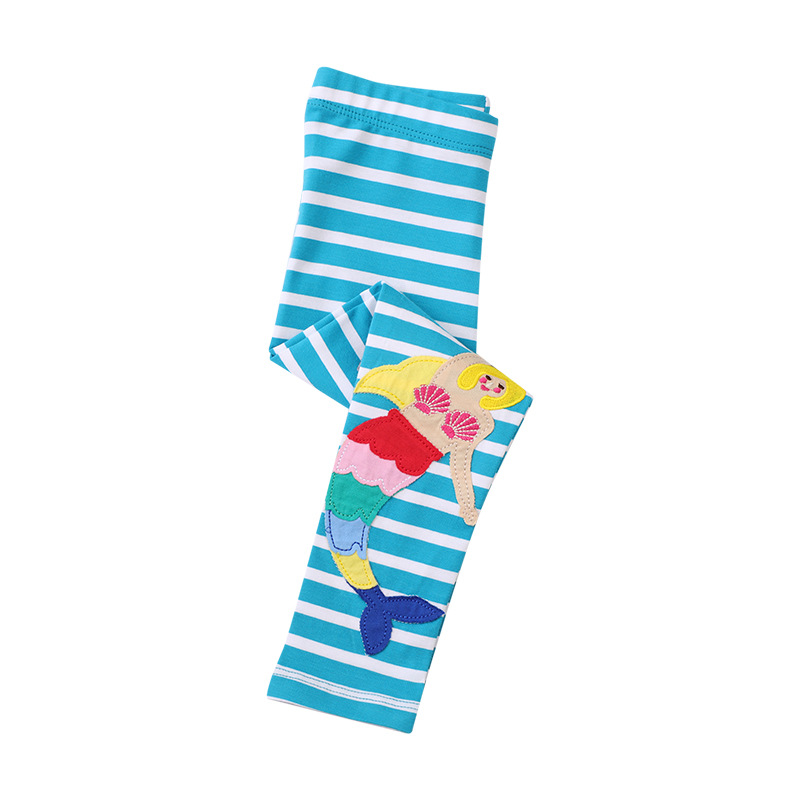 Primavera y otoño 2023 nuevas polainas para niñas desgaste exterior pantalones elásticos delgados pantalones europeos y americanos pantalones bordados polainas fábrica