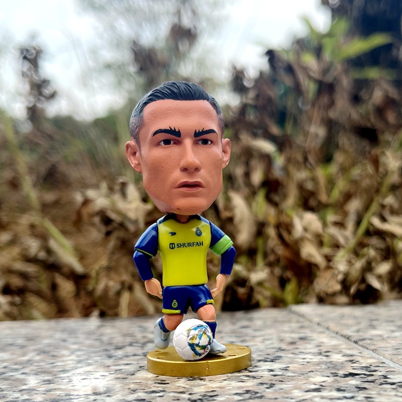 Jugador estrella Benzemahaland Vinicius C Ronaldo Messi Naymar Doll Mbappé Doll