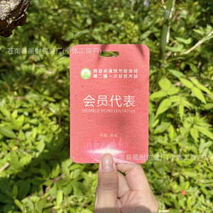 Staff Listing Seed Paper Exhibition Listing Creative Germination Paper Admission Ticket to Change Characters and Print log