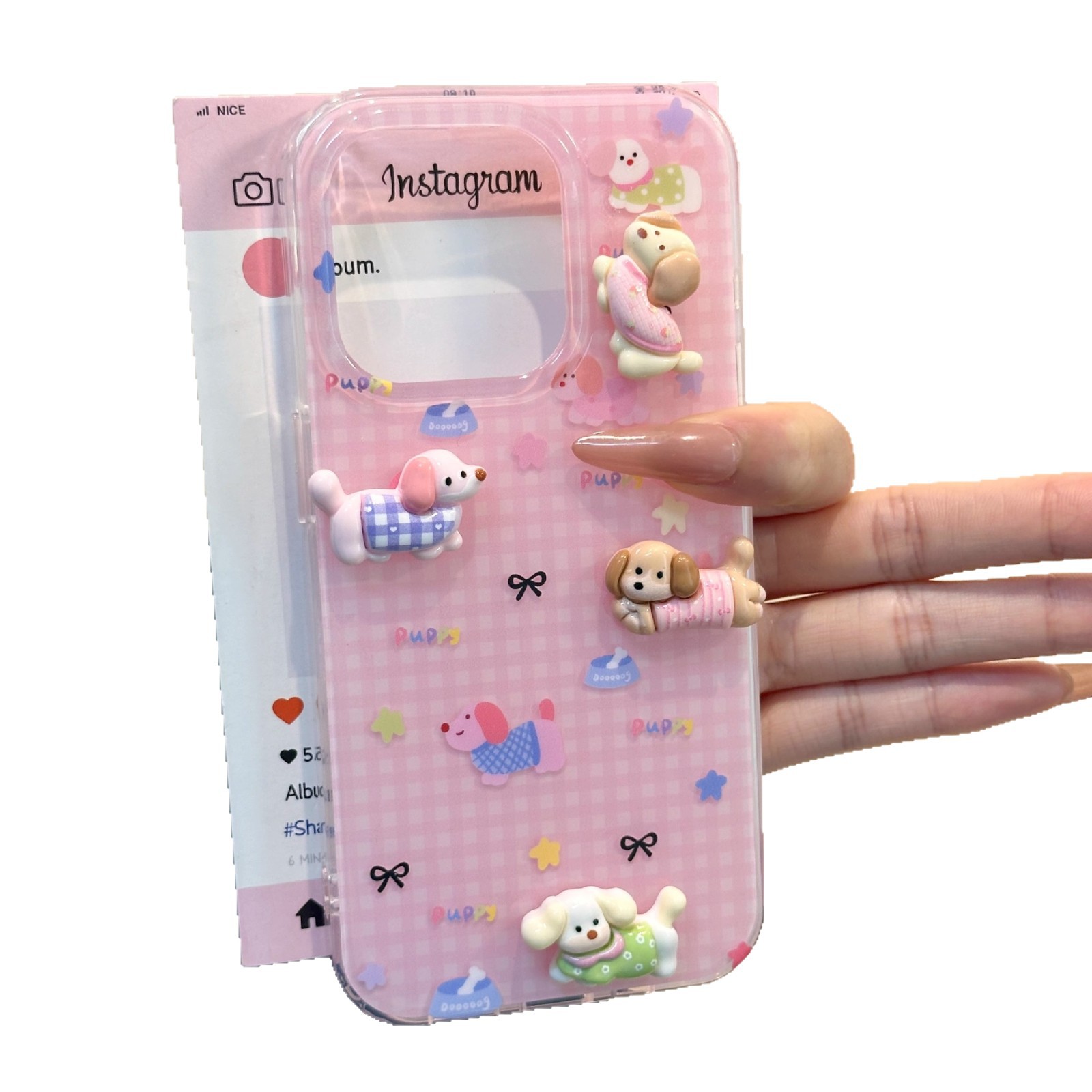 Perro estereoscópico de una sola capa para iPhone16Promax caso de teléfono 15pro nuevo sentido premium 13 anti-caída 14