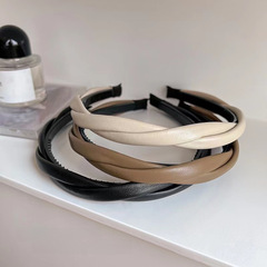 Korean Cross Braid Headband for Women - High-End Style, High Crown Hair Clip, Non-Slip with Toothed Skin Headband - New Arrival for Autumn and Winter