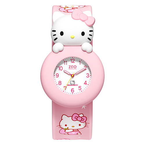 Sanrio children's watch girl cartoon kindergarten snap circle quartz watch elementary school student Hello Kitty toy watch
