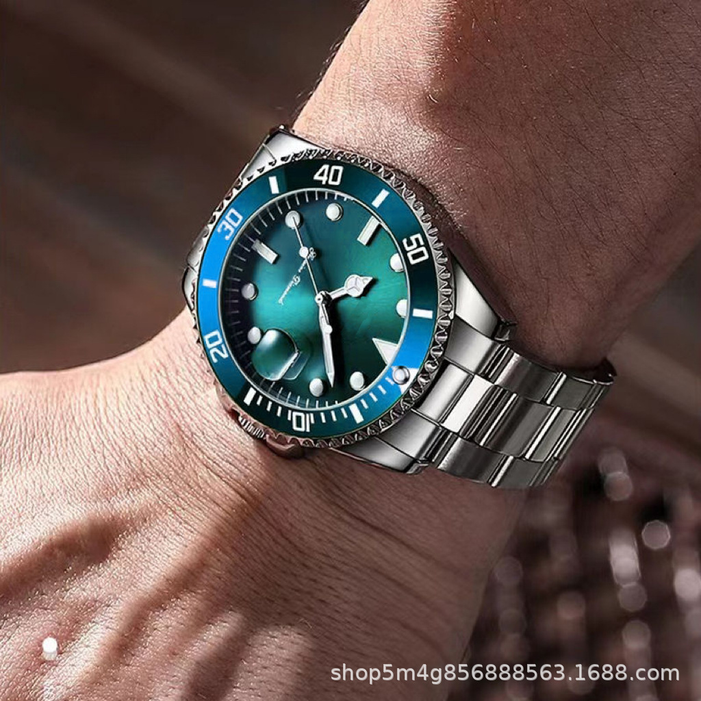 Counter Quality Fully Automatic Water Ghost Men's Watch Light Luxury Versatile Trendy Fashion Luminous Calendar Quartz Watch