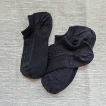 ��������3˫װ�������ɫ�����˶�ǳ�������� hemp no-show socks
